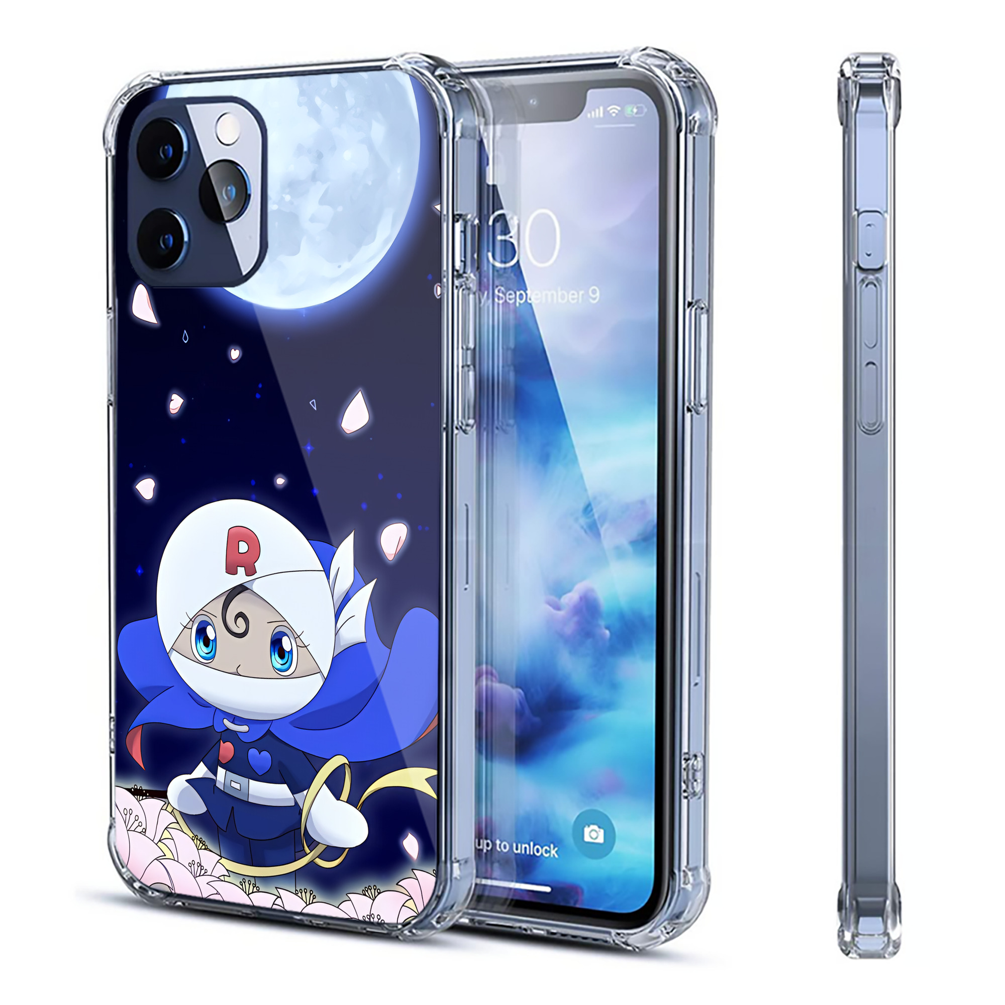 （画像用） アンパンマン Anpanman 【iPhone 12シリーズ対応】透明スマホケース（クリアソフトケース）